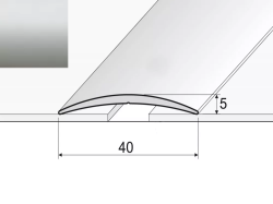 Prechodov profil A13 STRIEBRO 2,7m