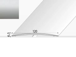 Prechodov profil A73 STRIEBRO 2m