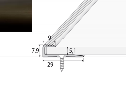 Ukonovac profil C63 BRONZ 2,7m (5mm)
